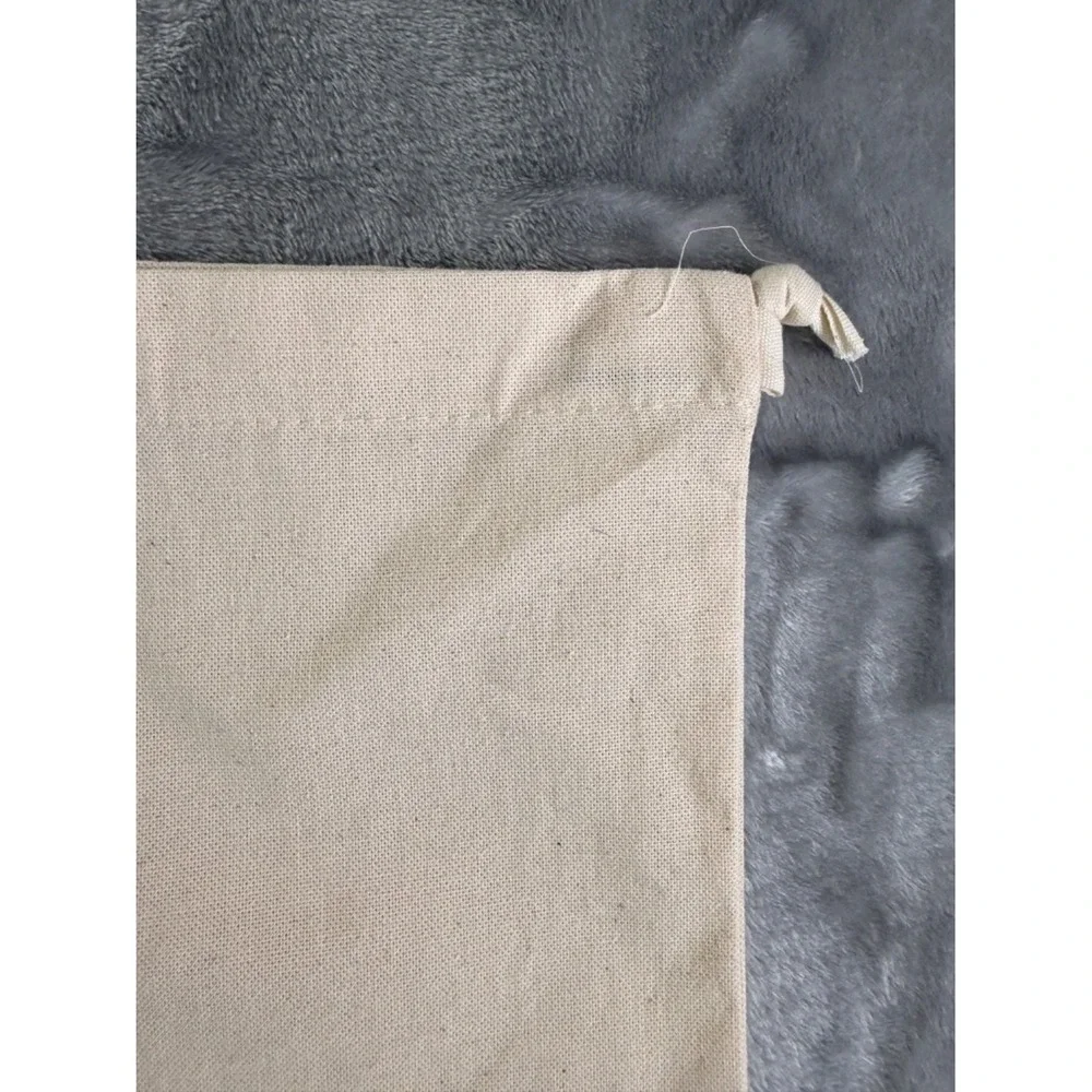 Jacquemus Women's Dust Bag Large Beige Woven Canvas Texture Top Black
